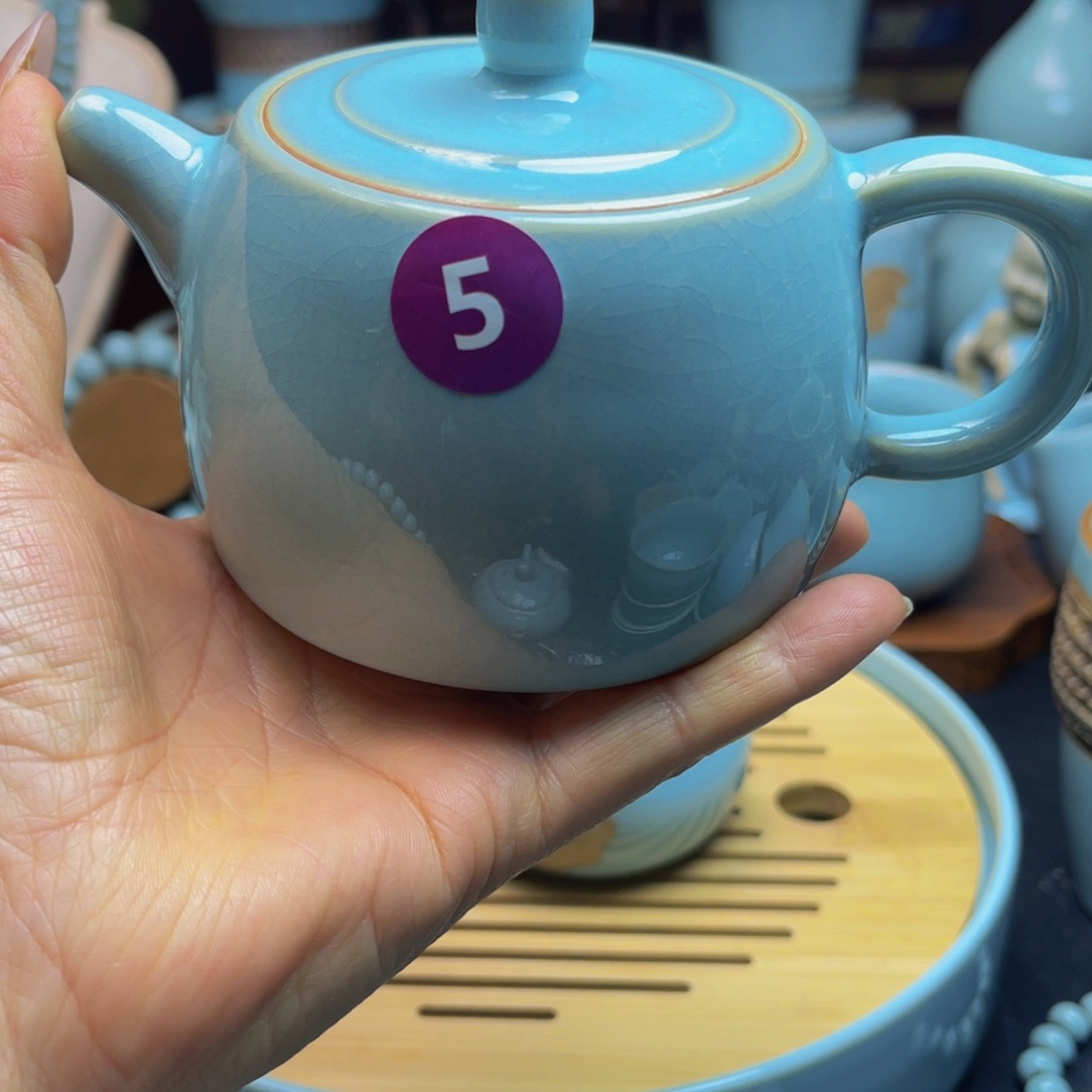 【闪购商品】壶瓷汝州单壶，壶，壶，壶，杯