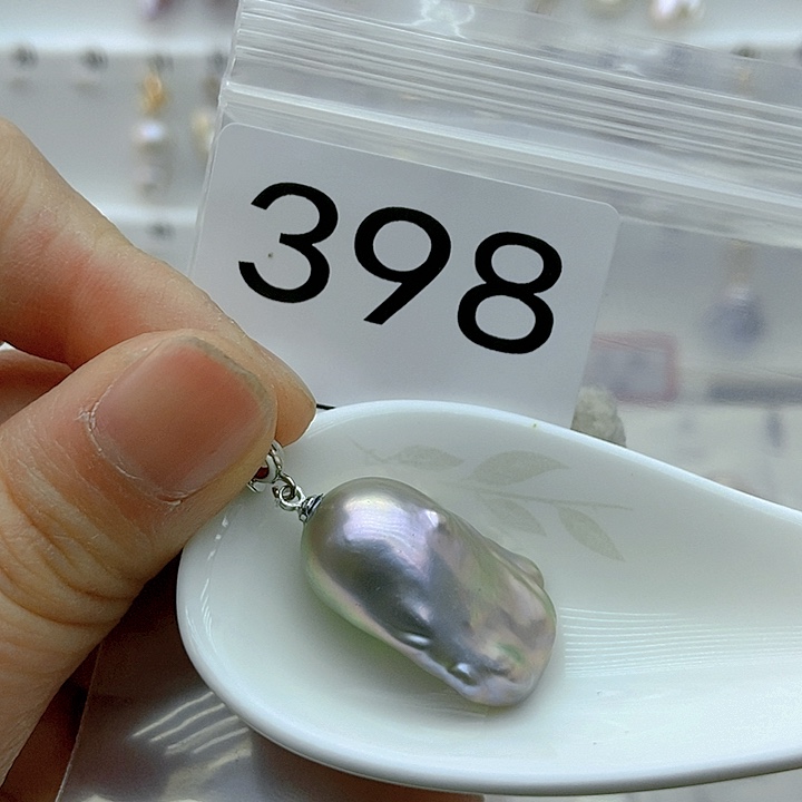 淡水珍珠颈饰银S925镶嵌