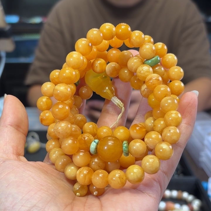 蜜蜡颈饰未镶嵌蜜蜡