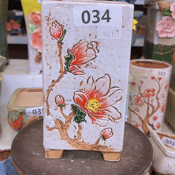 紫砂花盆粗陶材质多肉花盆