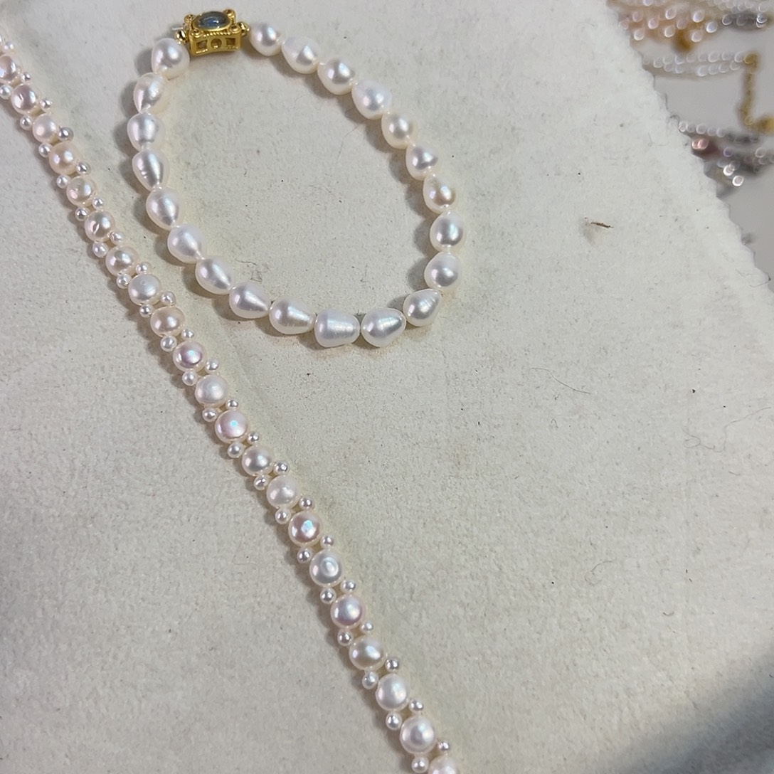 天然淡水珍珠淡水珍珠钛钢