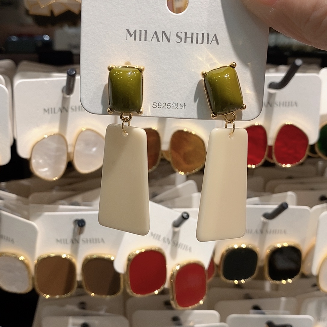 铜合金925银绿色梯形