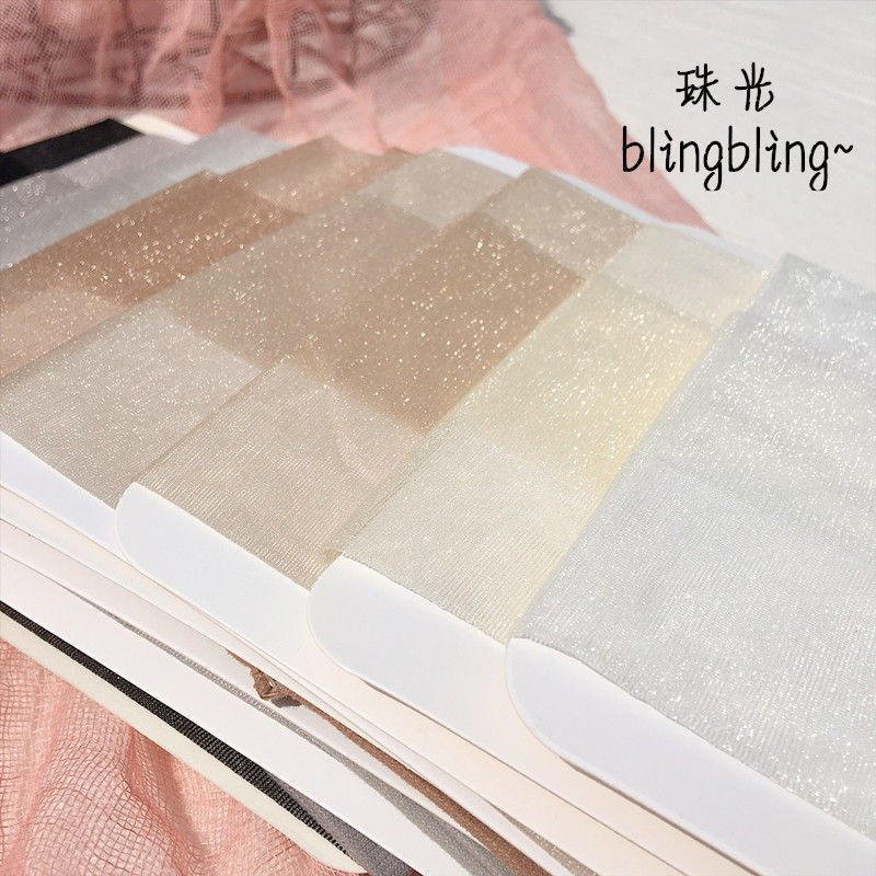 亮爱超薄亮晶晶珠光丝袜女夏季美腿黑丝连裤袜隐形打底一线档