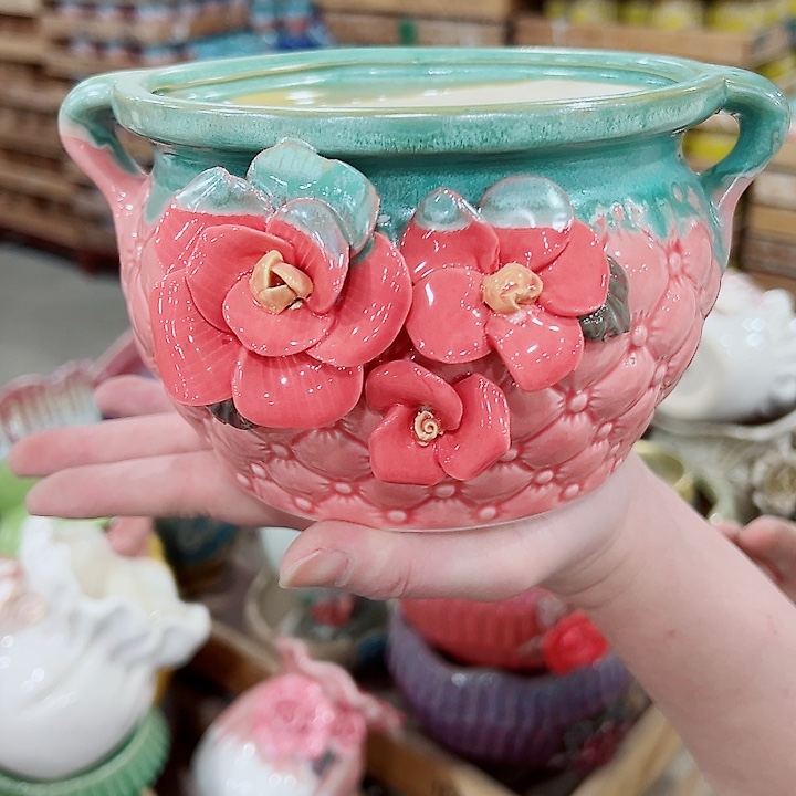 有孔，凑单福利满10元发货陶瓷多肉花盆！