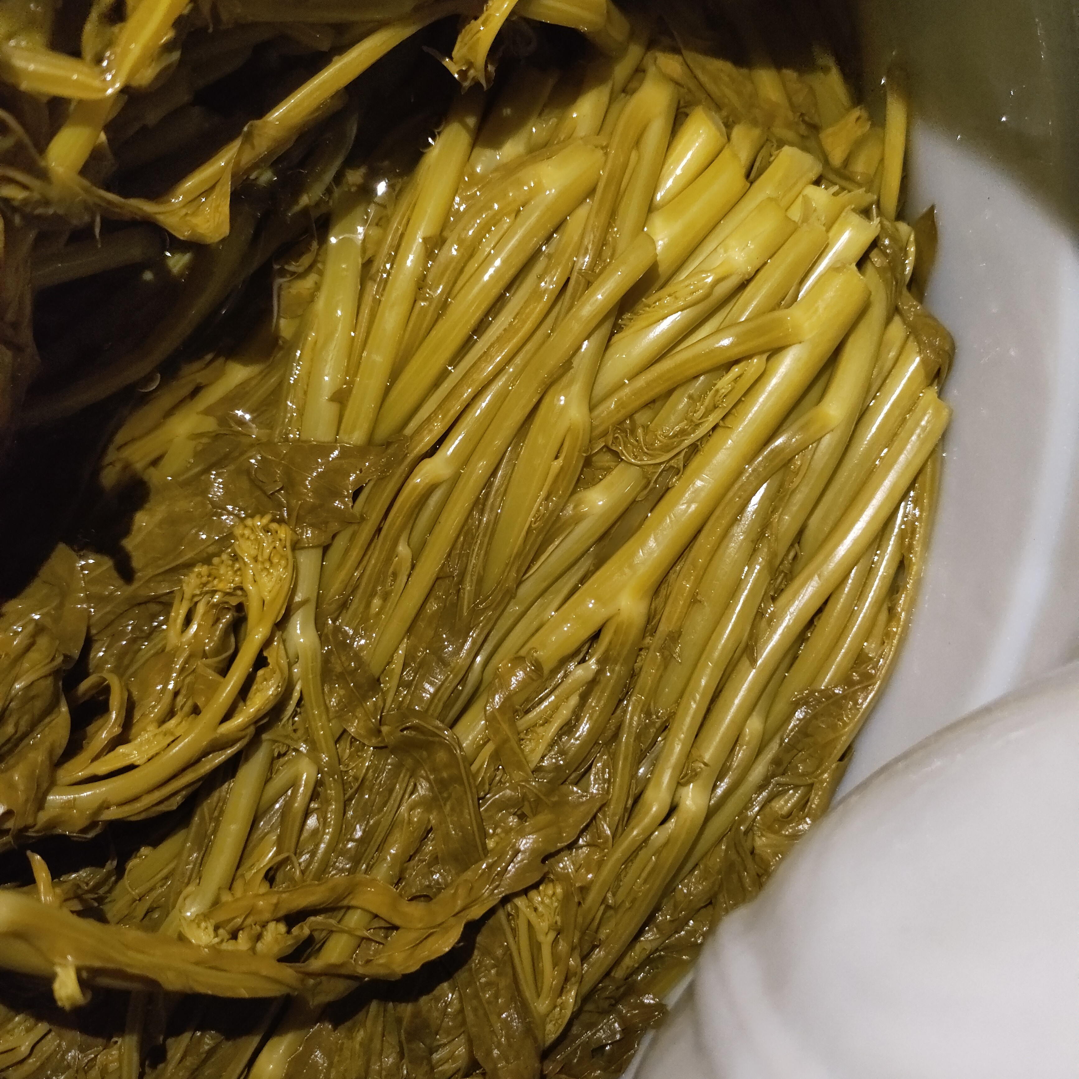 广西农家酸菜鲜脆口腌制芥菜心简易打包介意勿拍