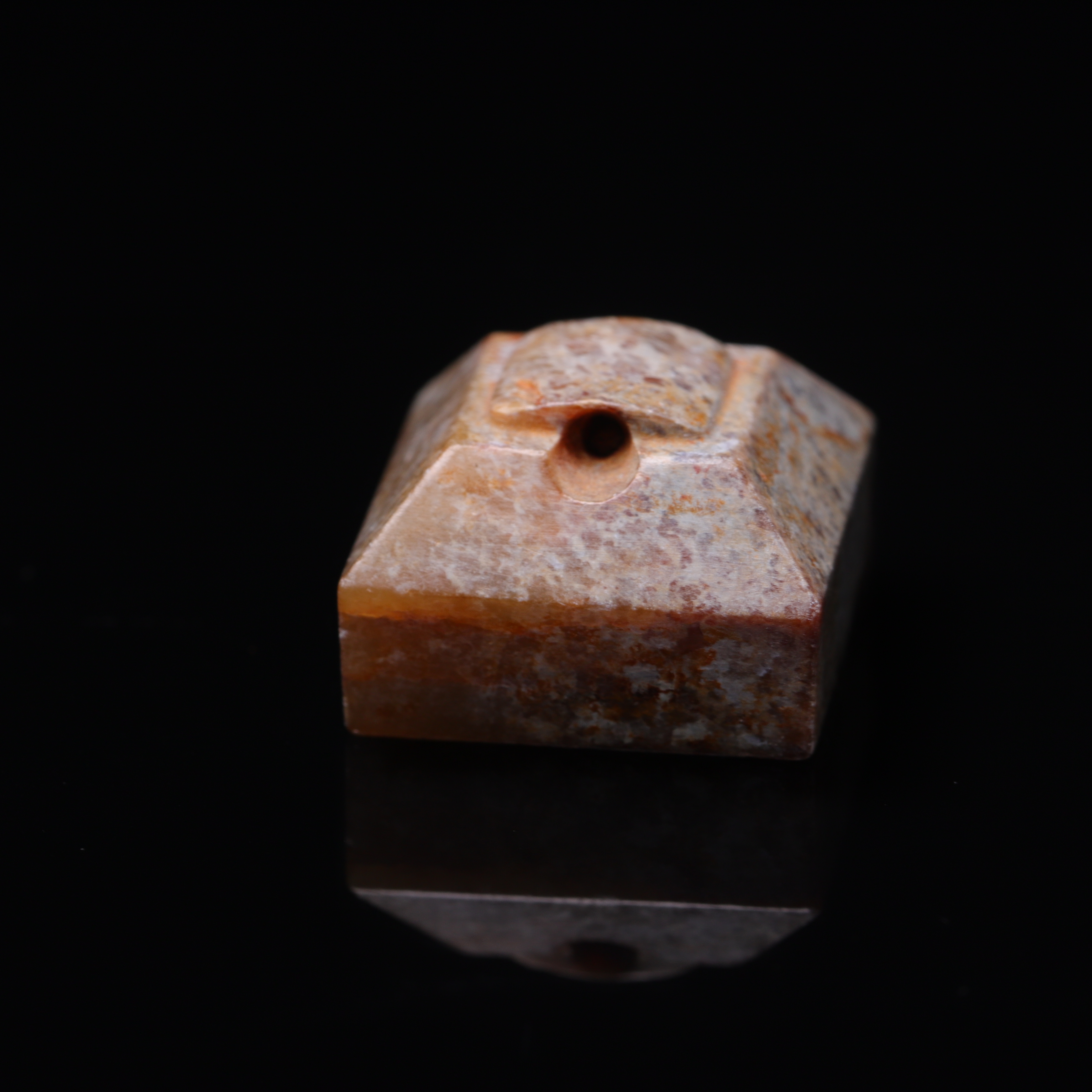 明代和田玉印章（带印文）-NX