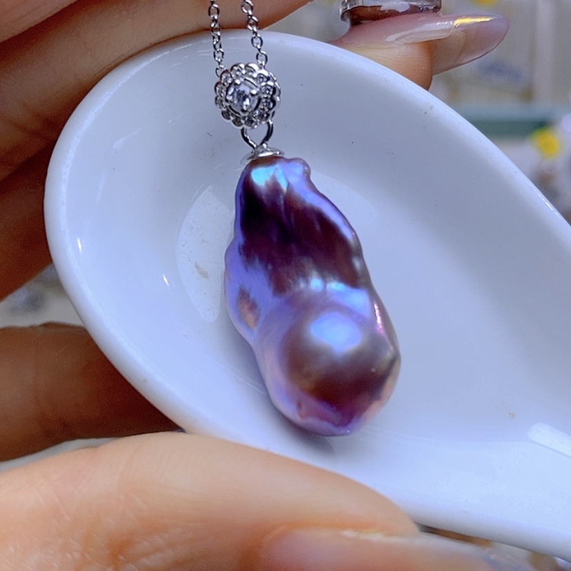 【闪购商品】淡水珍珠吊坠合金