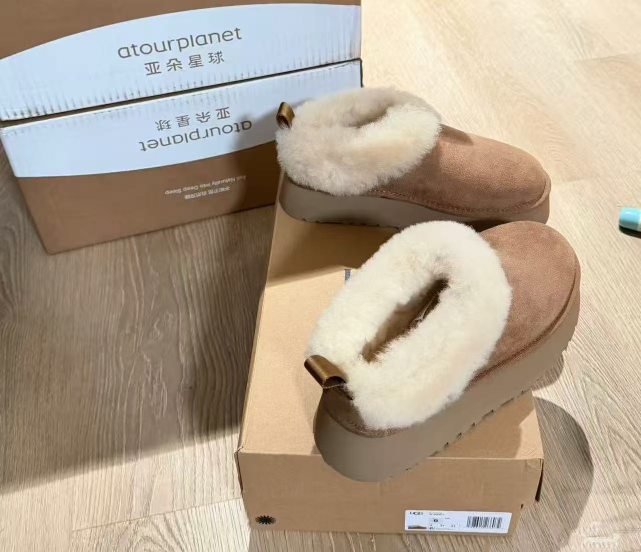 【塔茨勒】U家冬季低帮保暖中帮时尚雪地靴加绒女款