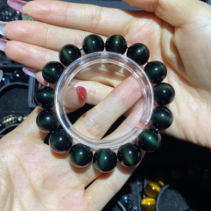 黑曜岩手链未镶嵌清