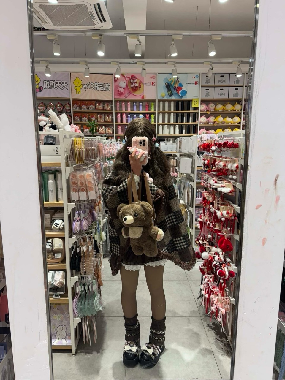 连帽色织棉麻斗篷外套防风外套流苏直下摆秋季女风衣