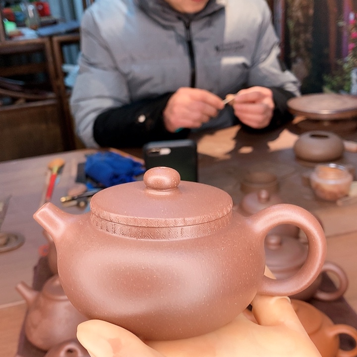 紫砂茶壶天*平安壶，底槽清，200cc