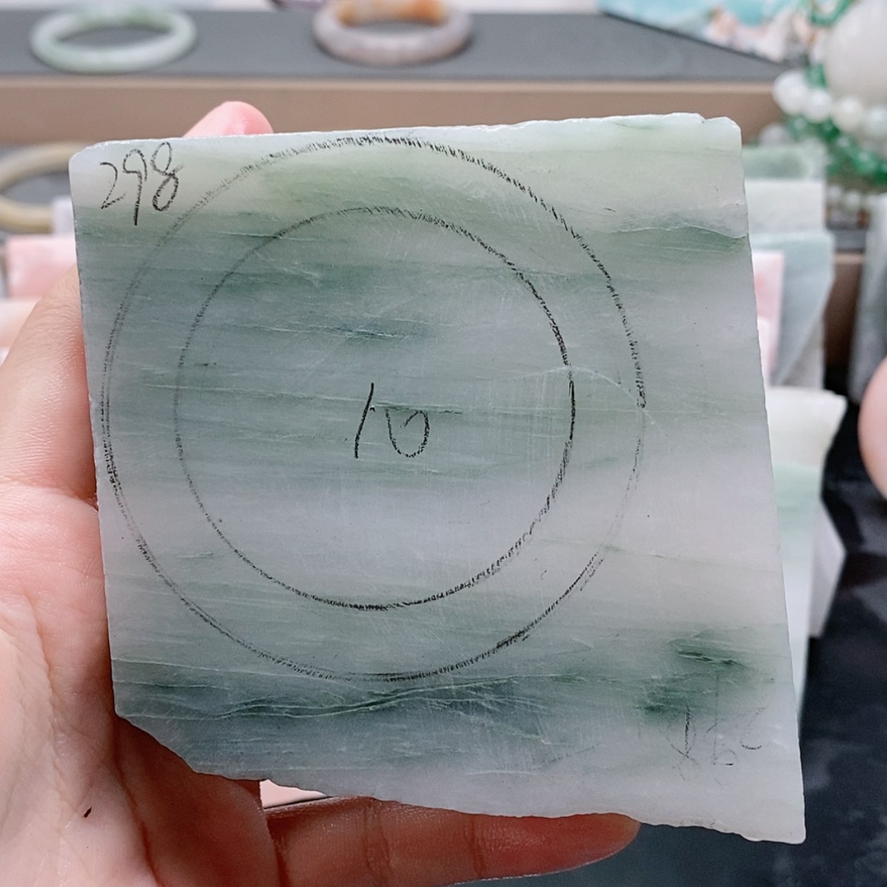 【闪购商品】石英质玉手镯未镶嵌阮***乖定制