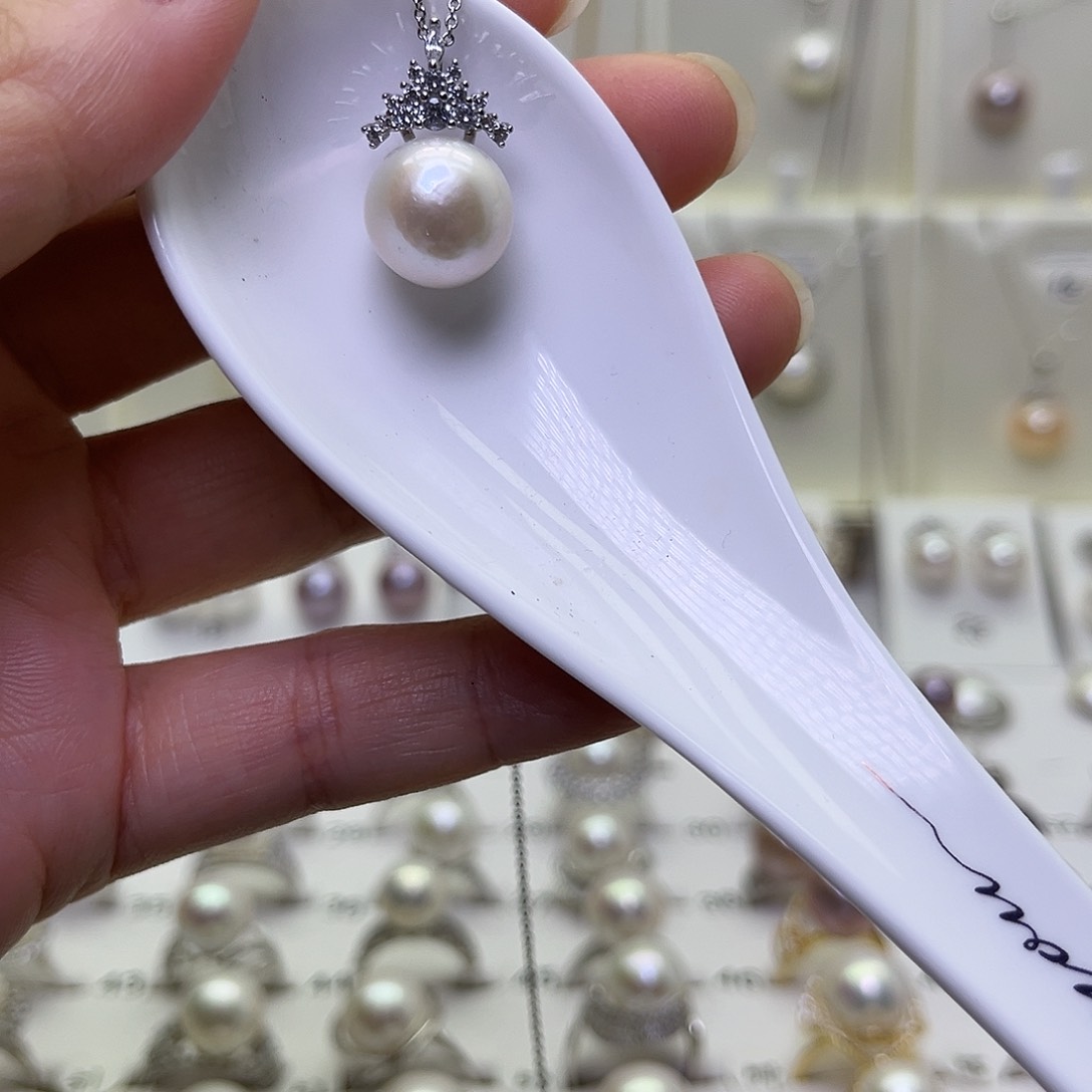 合金淡水珍珠耳饰