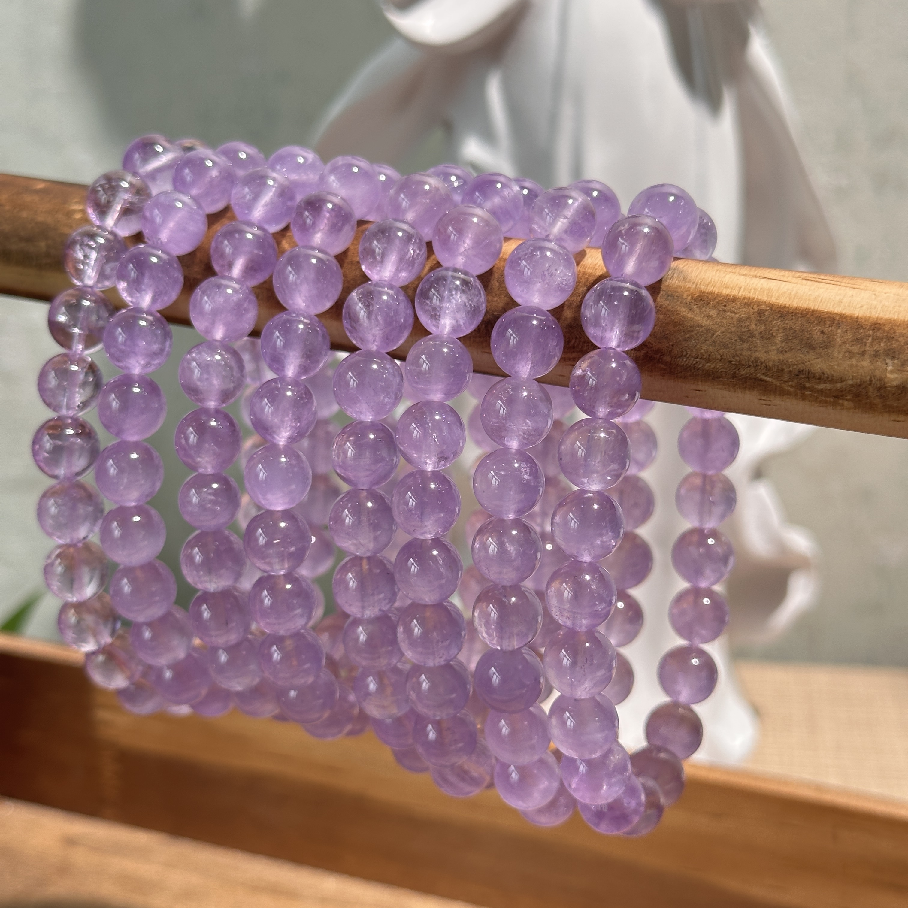 Z242 天然巴西薰衣草紫水晶手串 多样性发其一