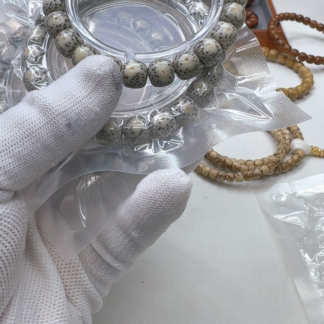 星月菩提手串35梵天糯冰大眼睛双留白10单圈