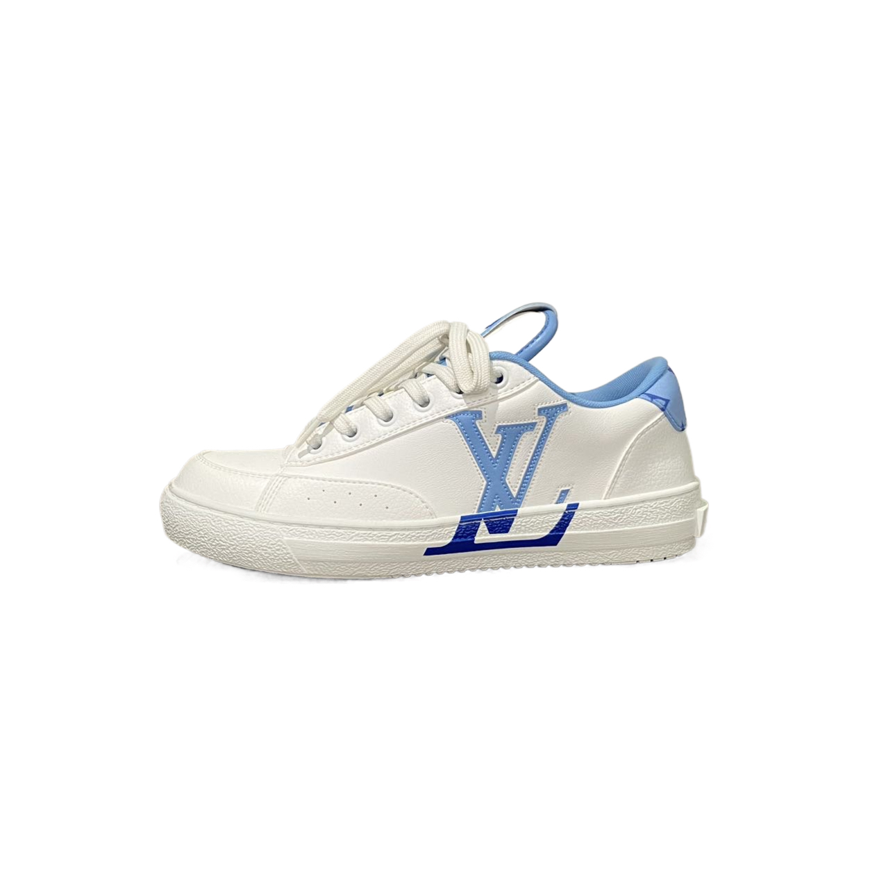 未使用 LouisVuitton/路易威登 35.5码 蓝白拼色板鞋  re9415