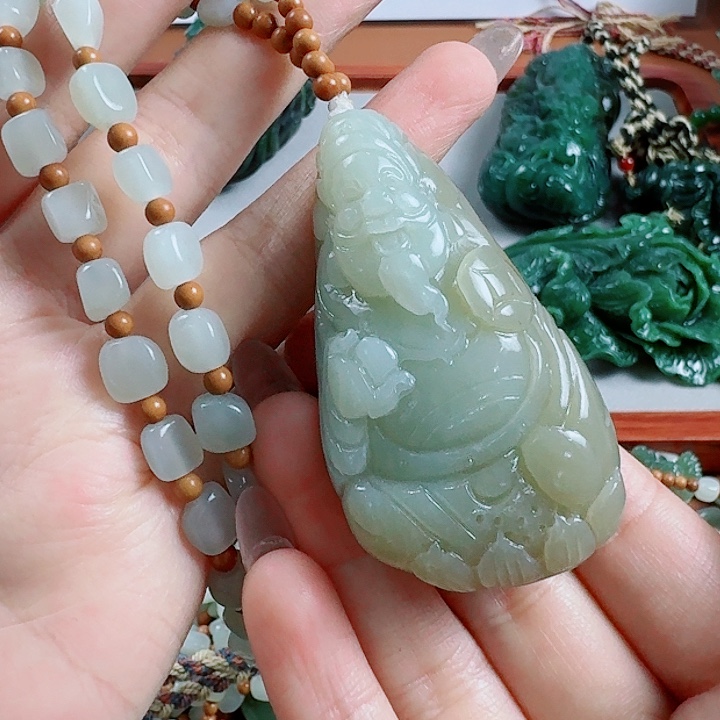 和田玉未镶嵌挂件