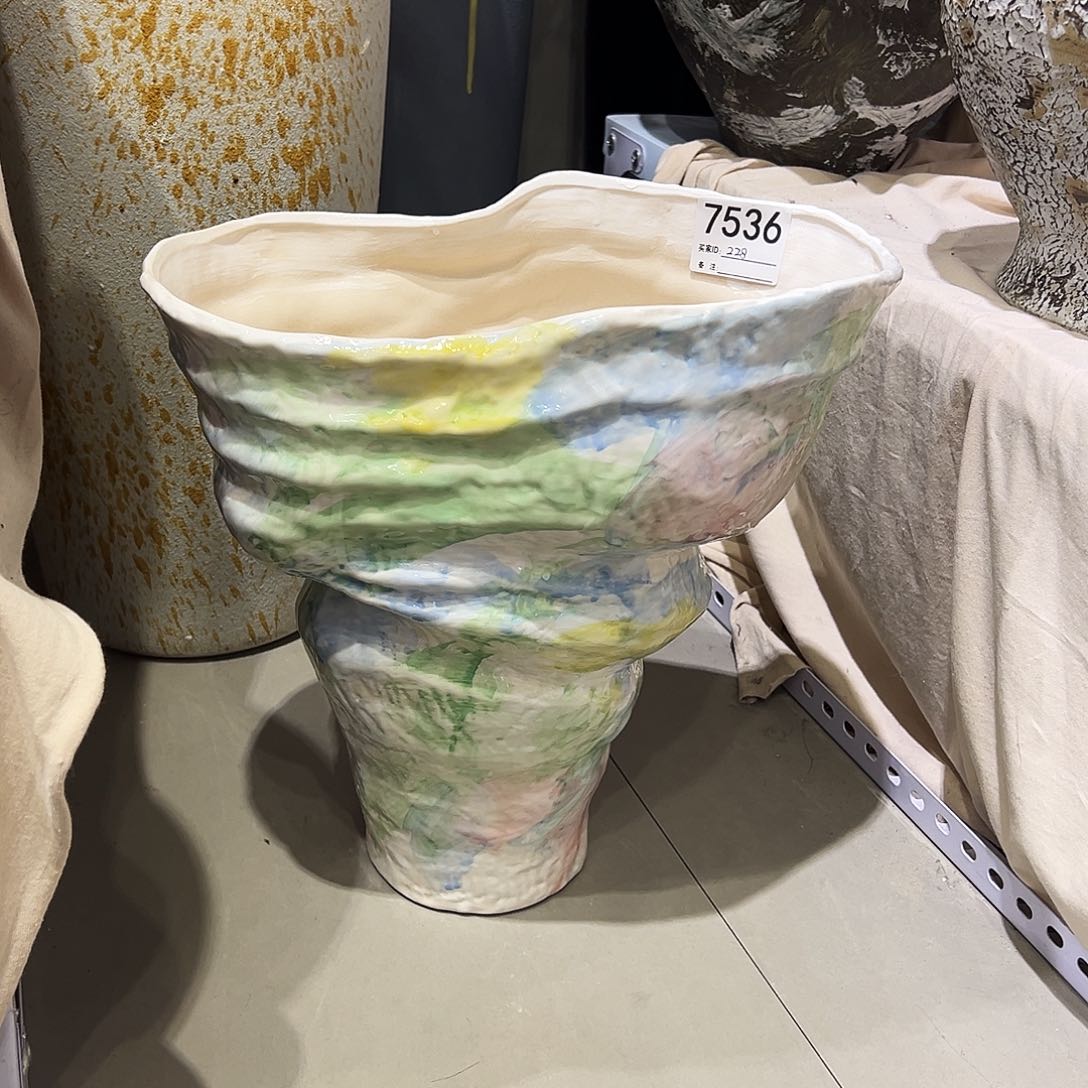 瓶7356高36口20×33陶瓷花瓶无孔