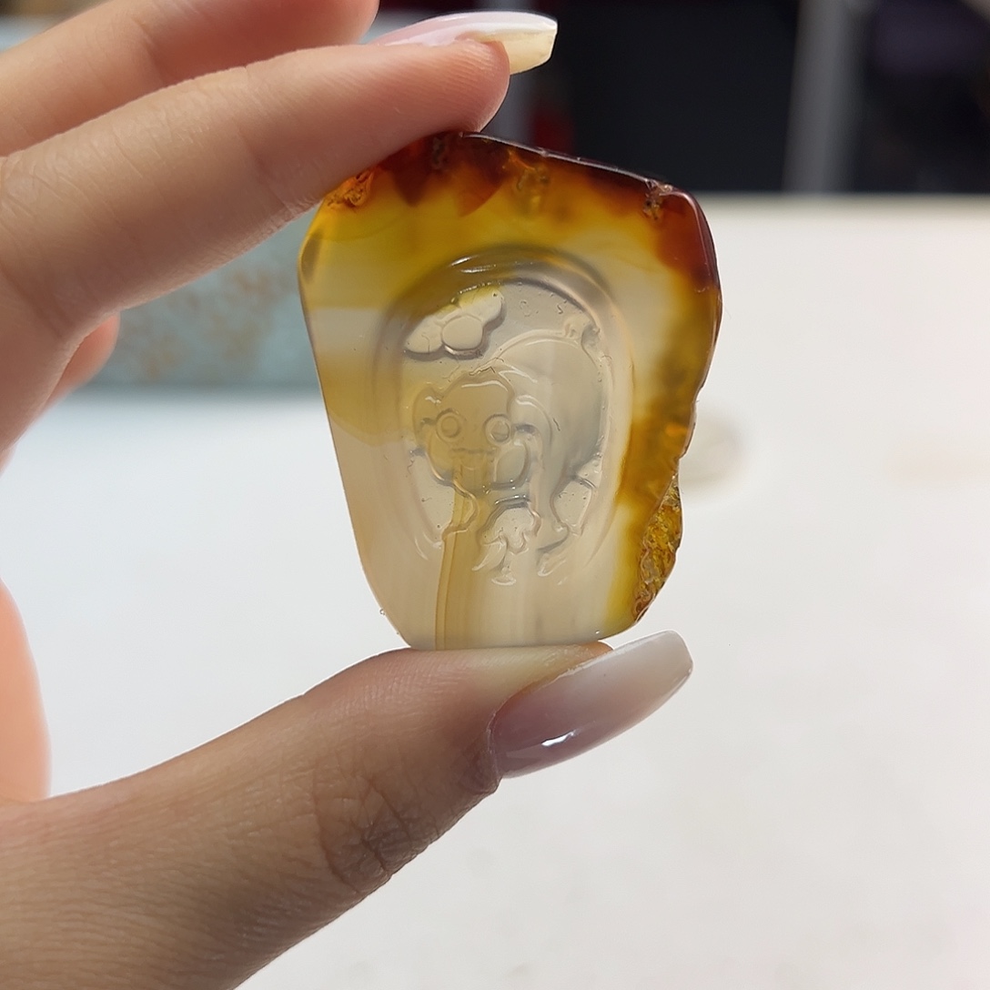 玛瑙/玉髓未镶嵌吊坠(不含链)