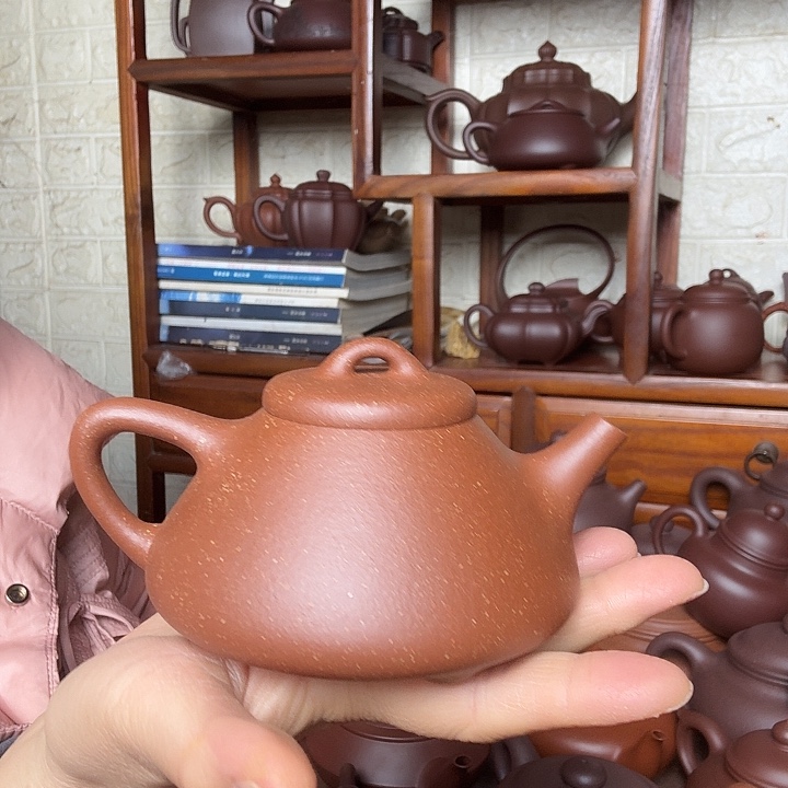 茶壶紫砂子冶260cc半手工