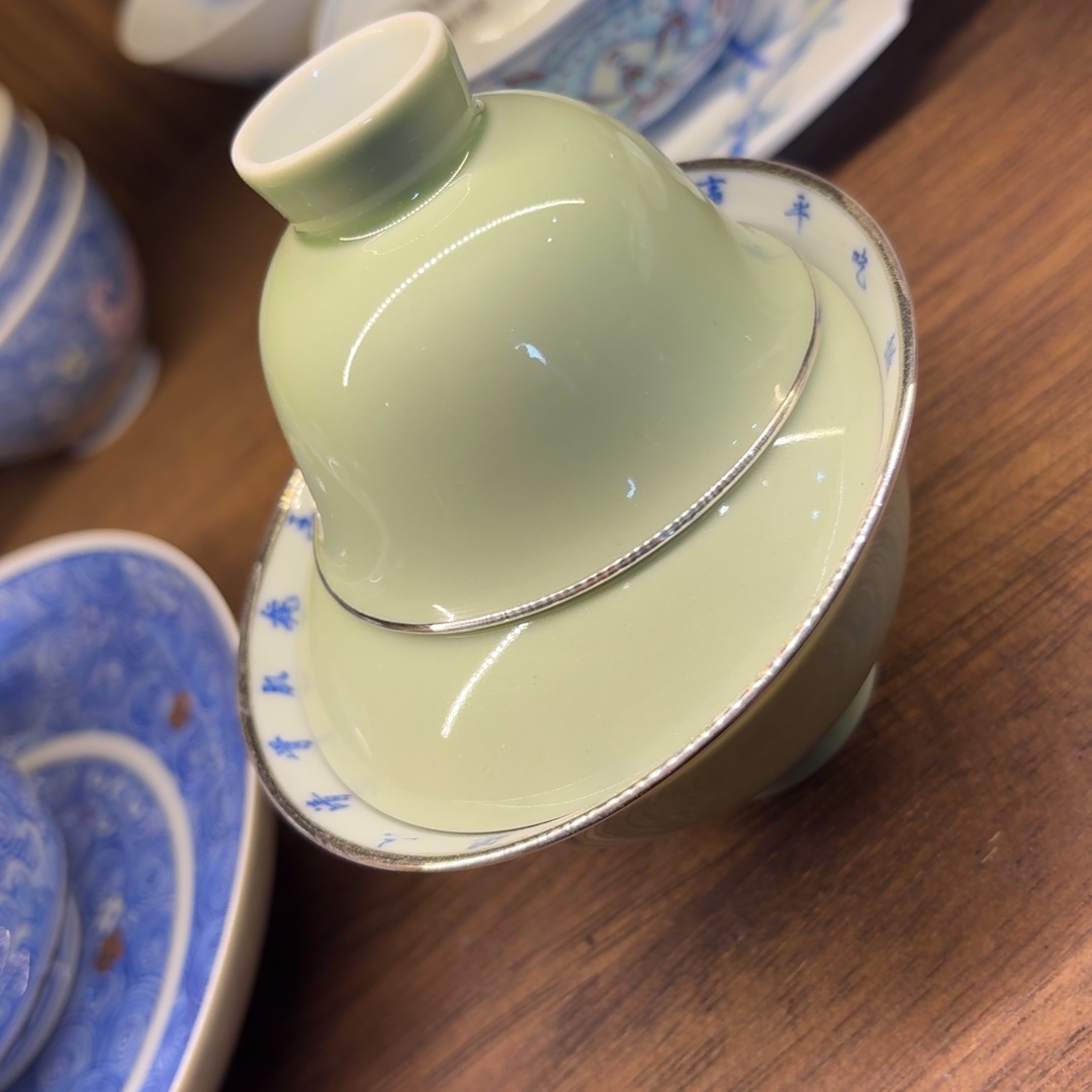 瓷摆件清远山房专场微瑕一套