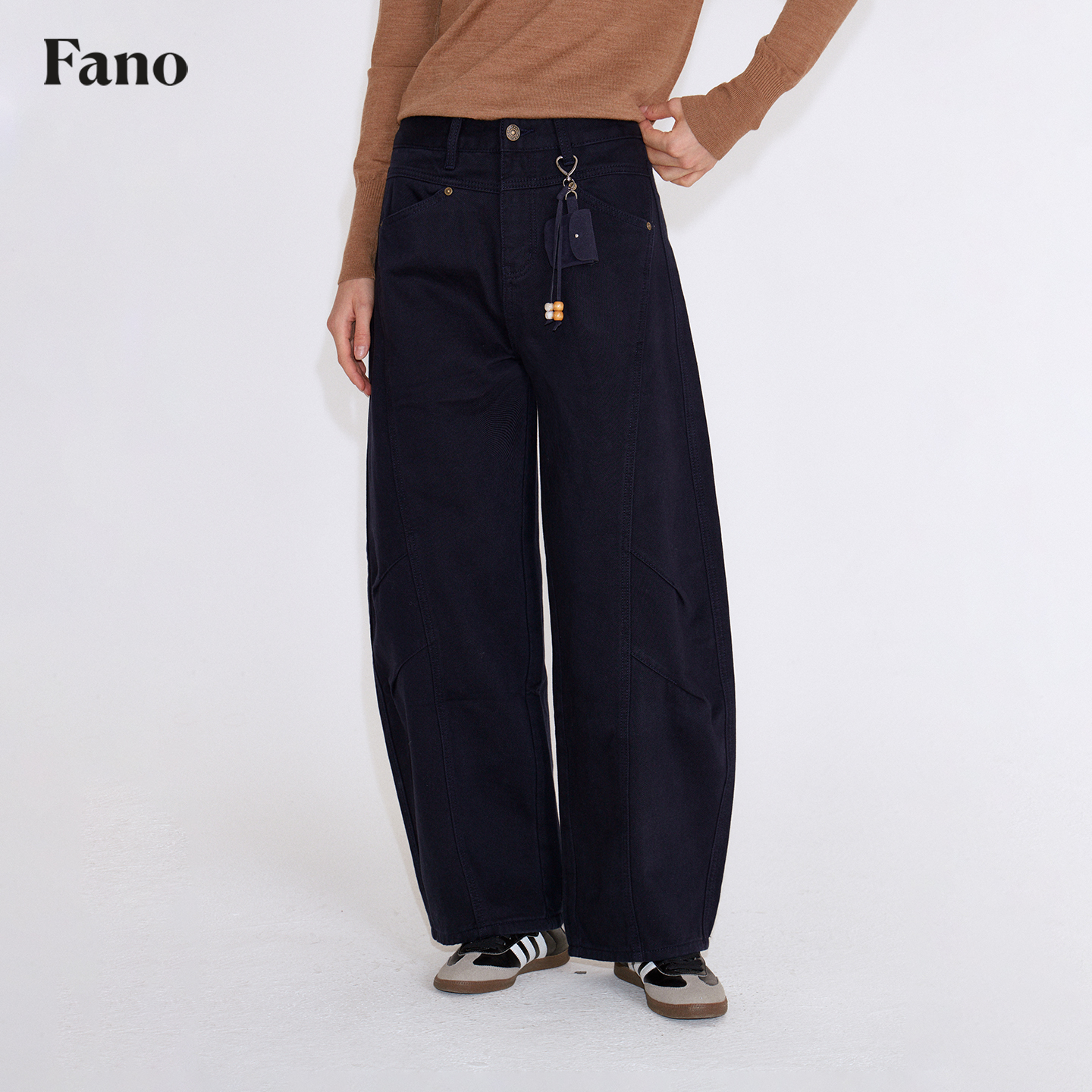  范洛Fano 小包串珠挂件休闲裤 FD25K062推广