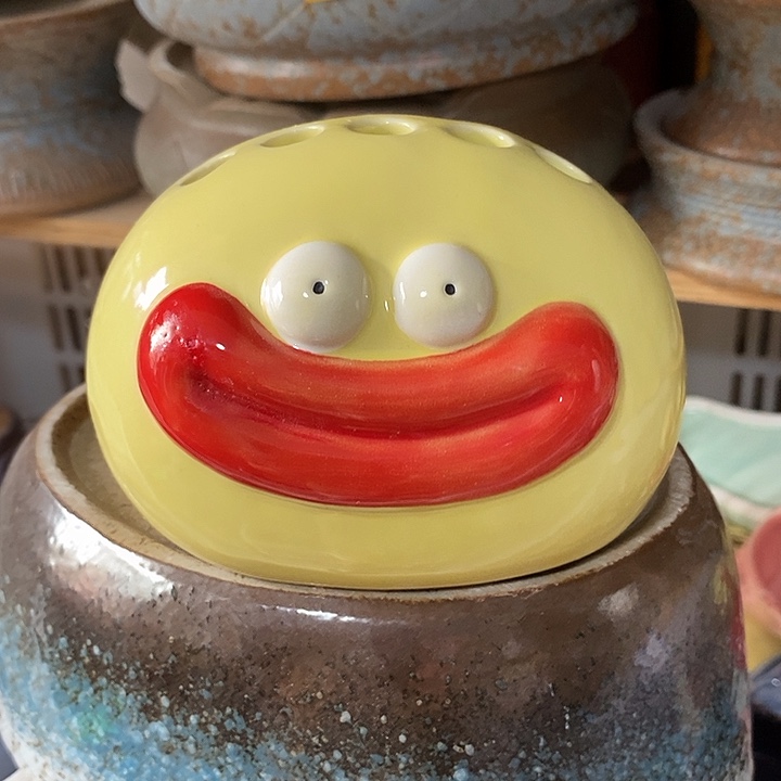 摆件陶盆有孔 微瑕介意勿拍