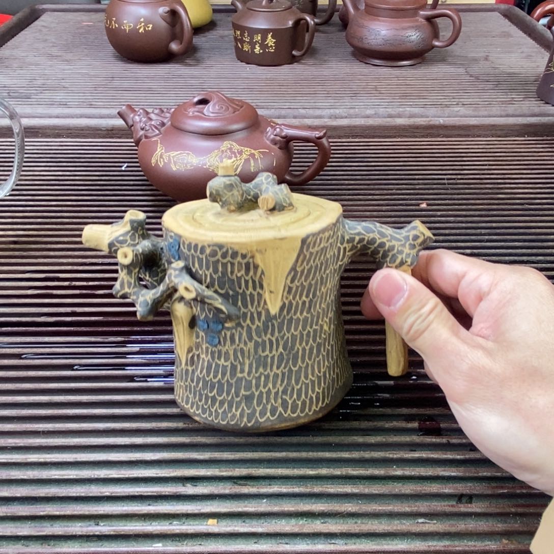 紫砂茶壶月**头白定1 开张价