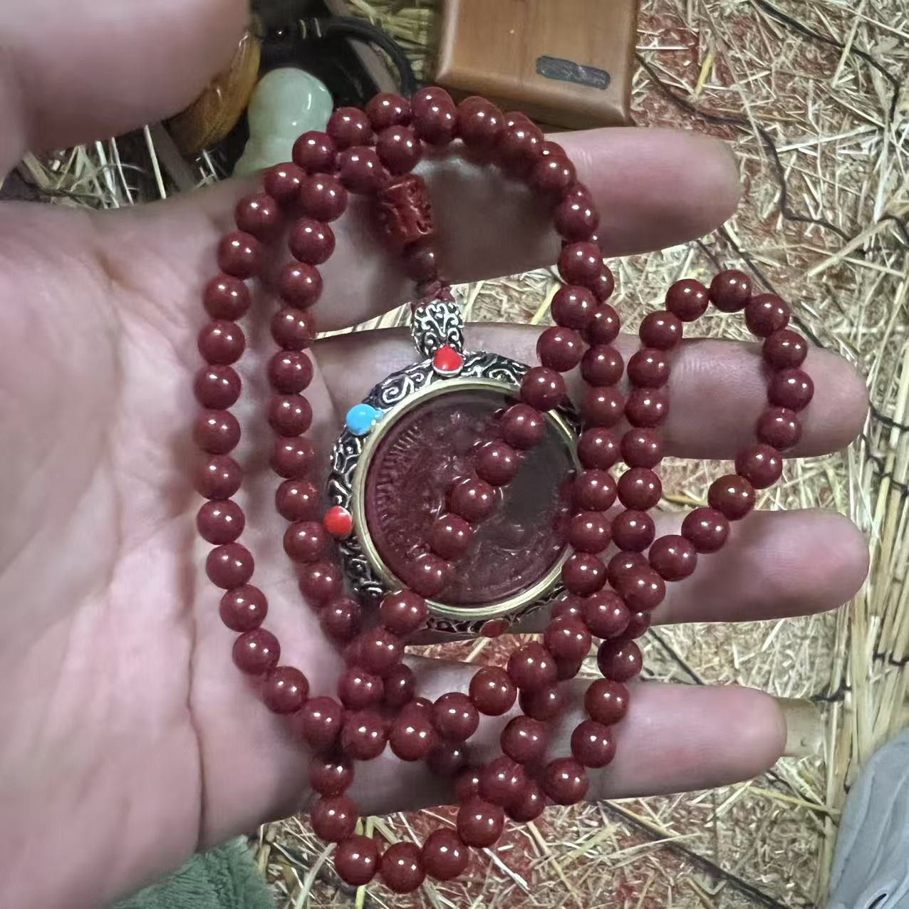 天然辰砂dz001闪购商品朱砂辰砂吊坠