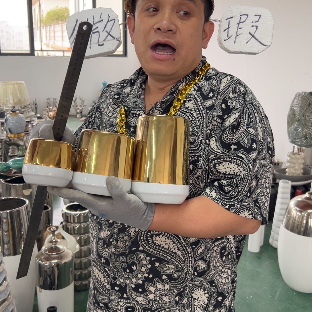 摆件60 号高中低温陶瓷工艺瓶（部分微瑕）