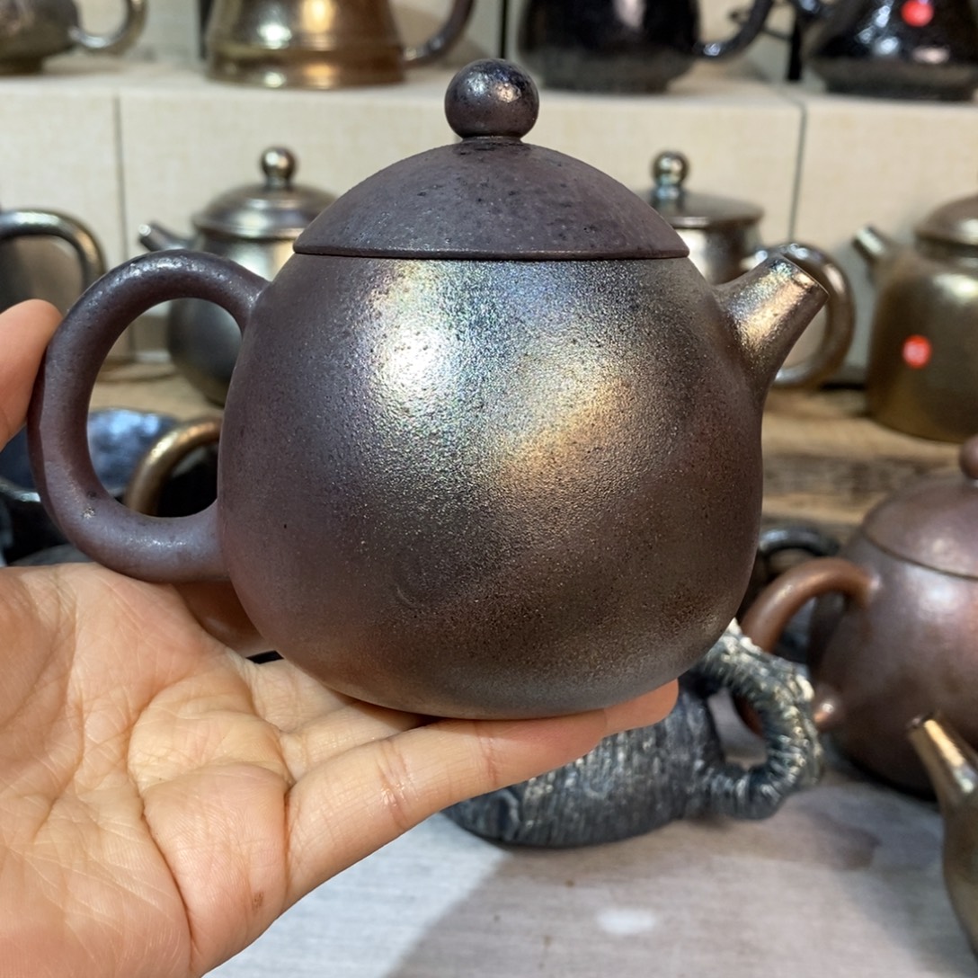 晴***李云南建水紫陶柴烧特价壶