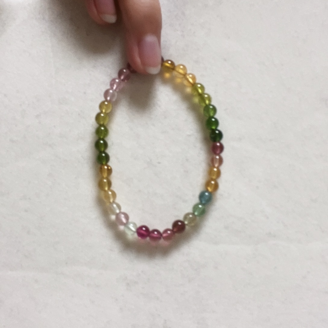 碧玺手串未镶嵌简单