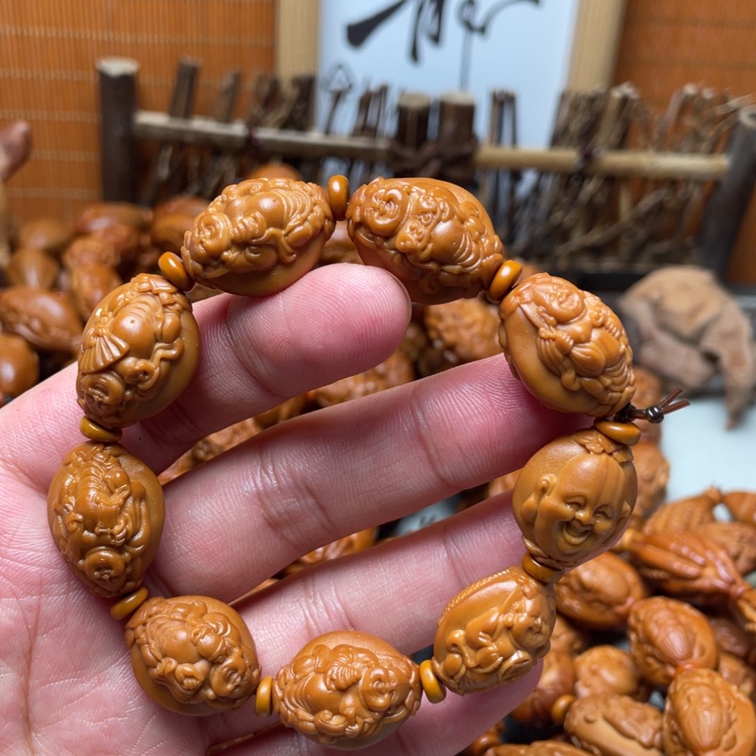 橄榄核手串/手链橄榄核雕刻工艺品宇