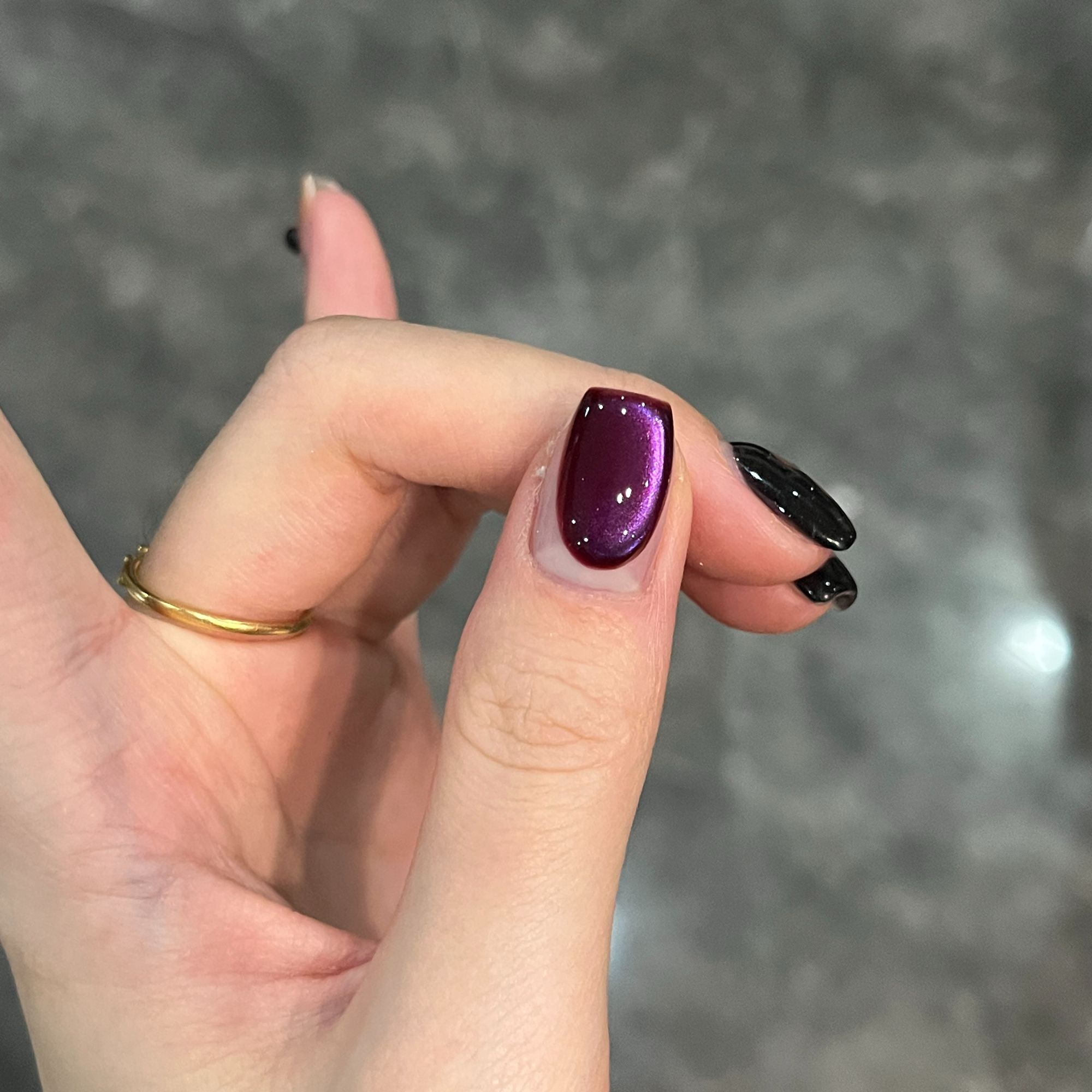 【娜姐优选】新品秋冬显白色紫色蔷薇佳人玻璃珠猫眼