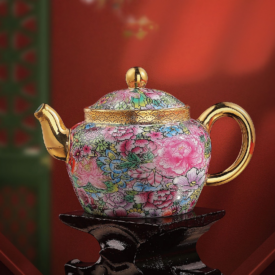 五言六器-如意芳菲青衣茶壶CC4167