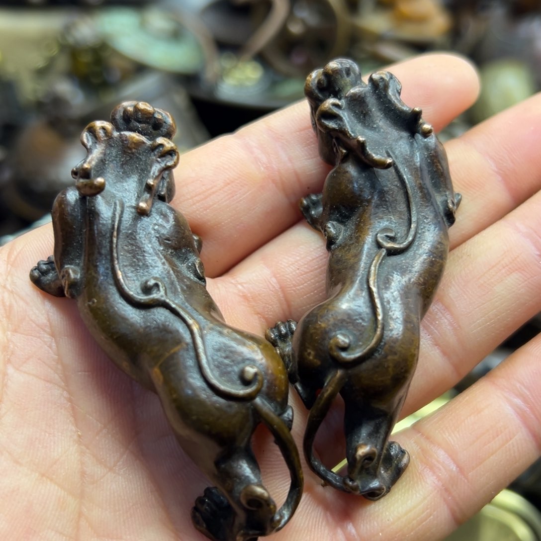 铜摆件欢迎欢迎你