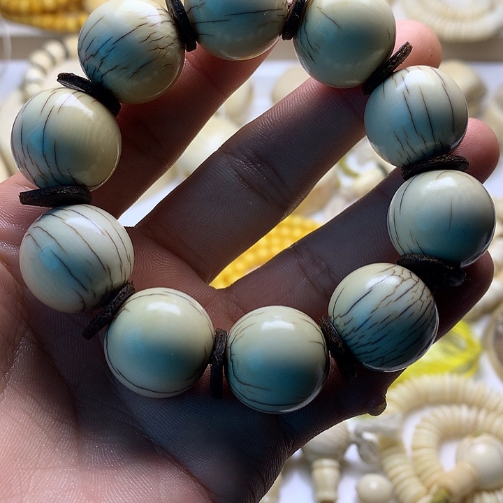 DIY玻璃2.0一条高白10颗手串