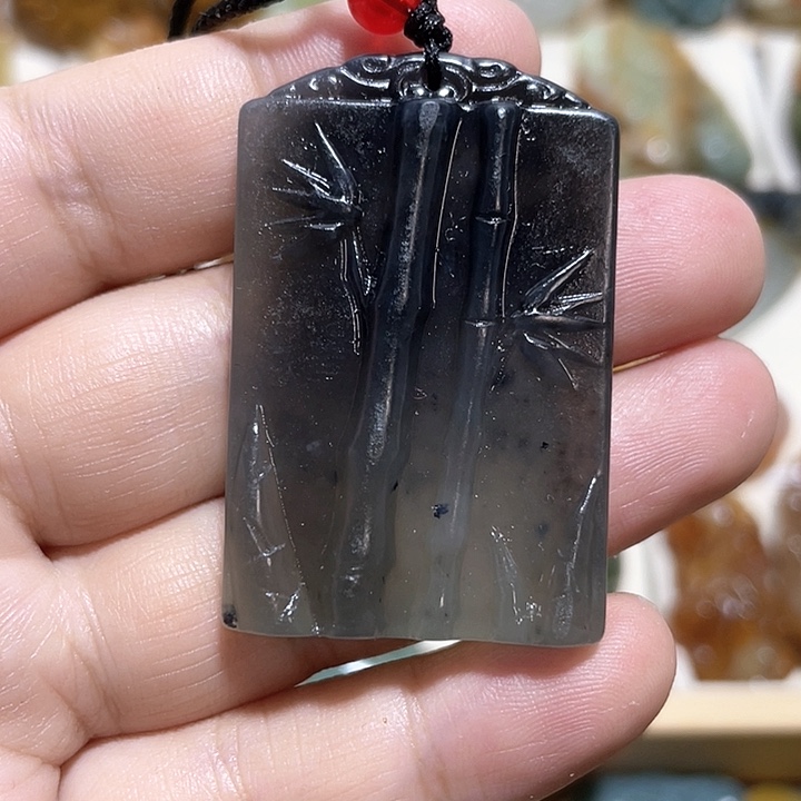 岫玉吊坠(不含链)未镶嵌