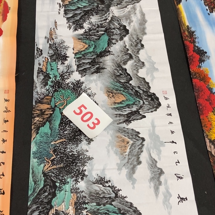 枕书斋画廊的直播间