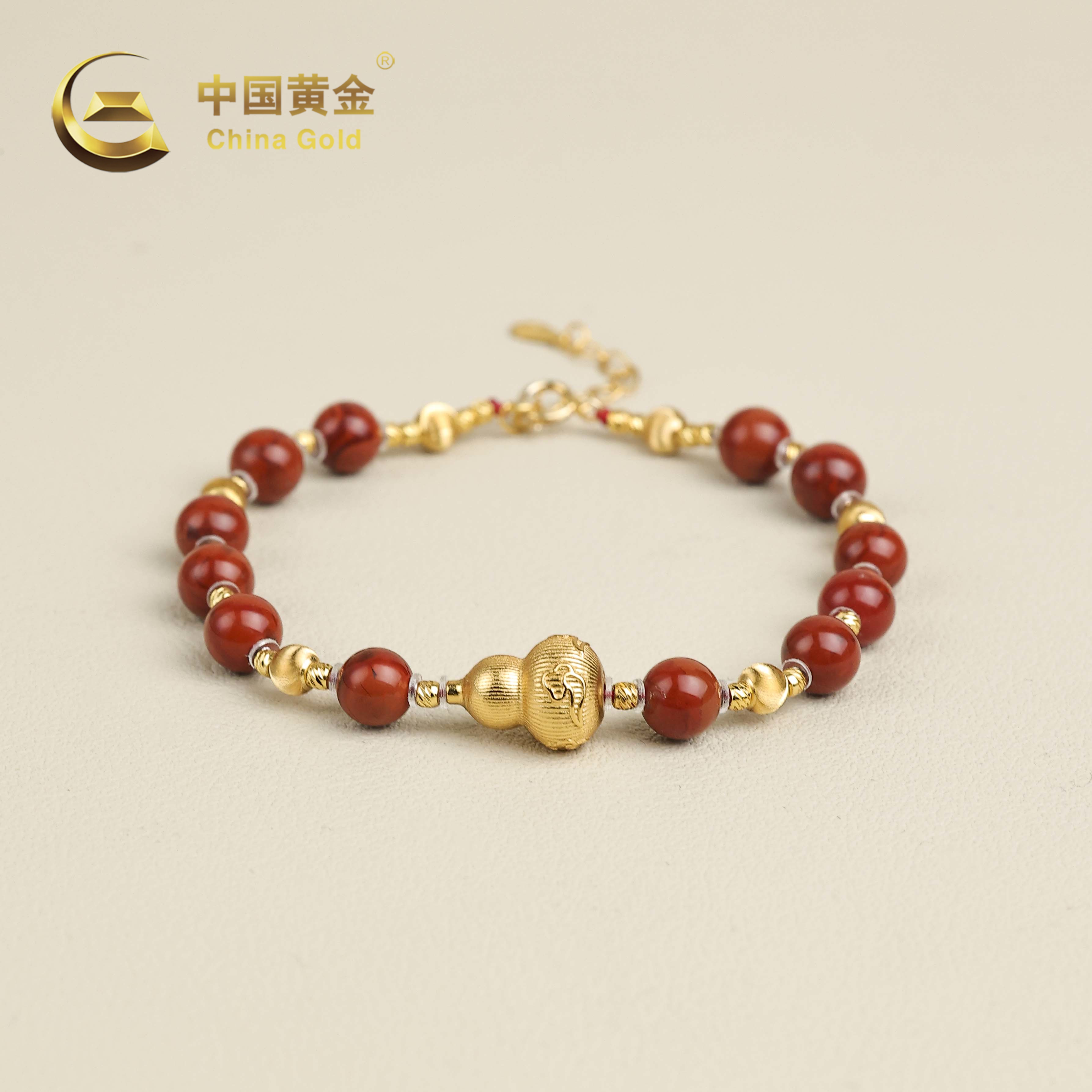  【中国黄金】涟雅 | 南红*手链*S925银镶嵌-S4910-Y