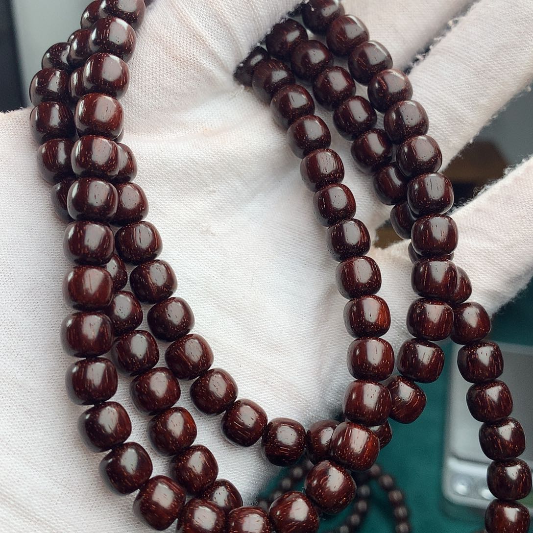 花***间手串/手链檀香紫檀（小叶紫檀）7*8老型