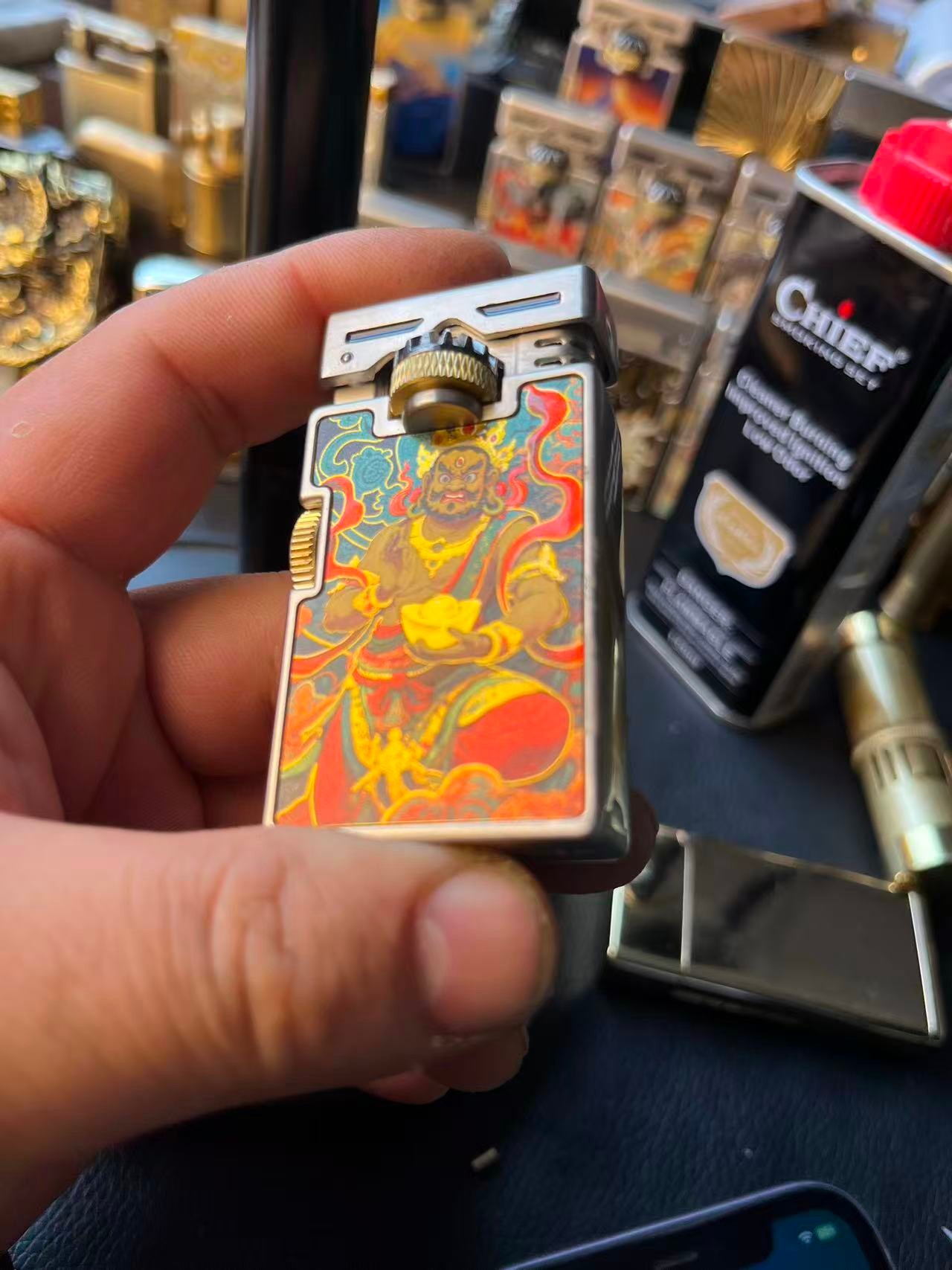 （直播专享）首领黄财神打火机