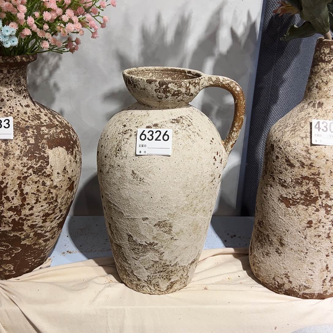 瓶6326高36口6陶瓷花瓶无孔