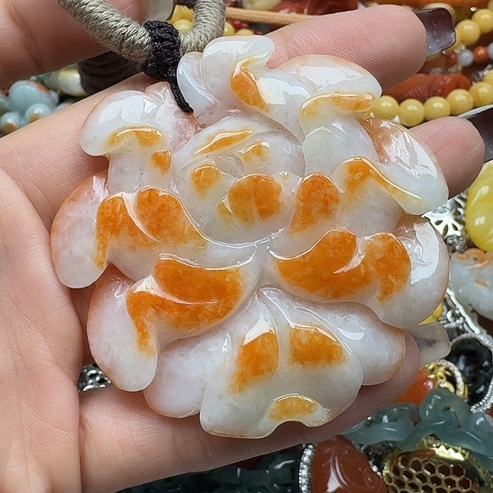 翡翠未镶嵌项链翡翠