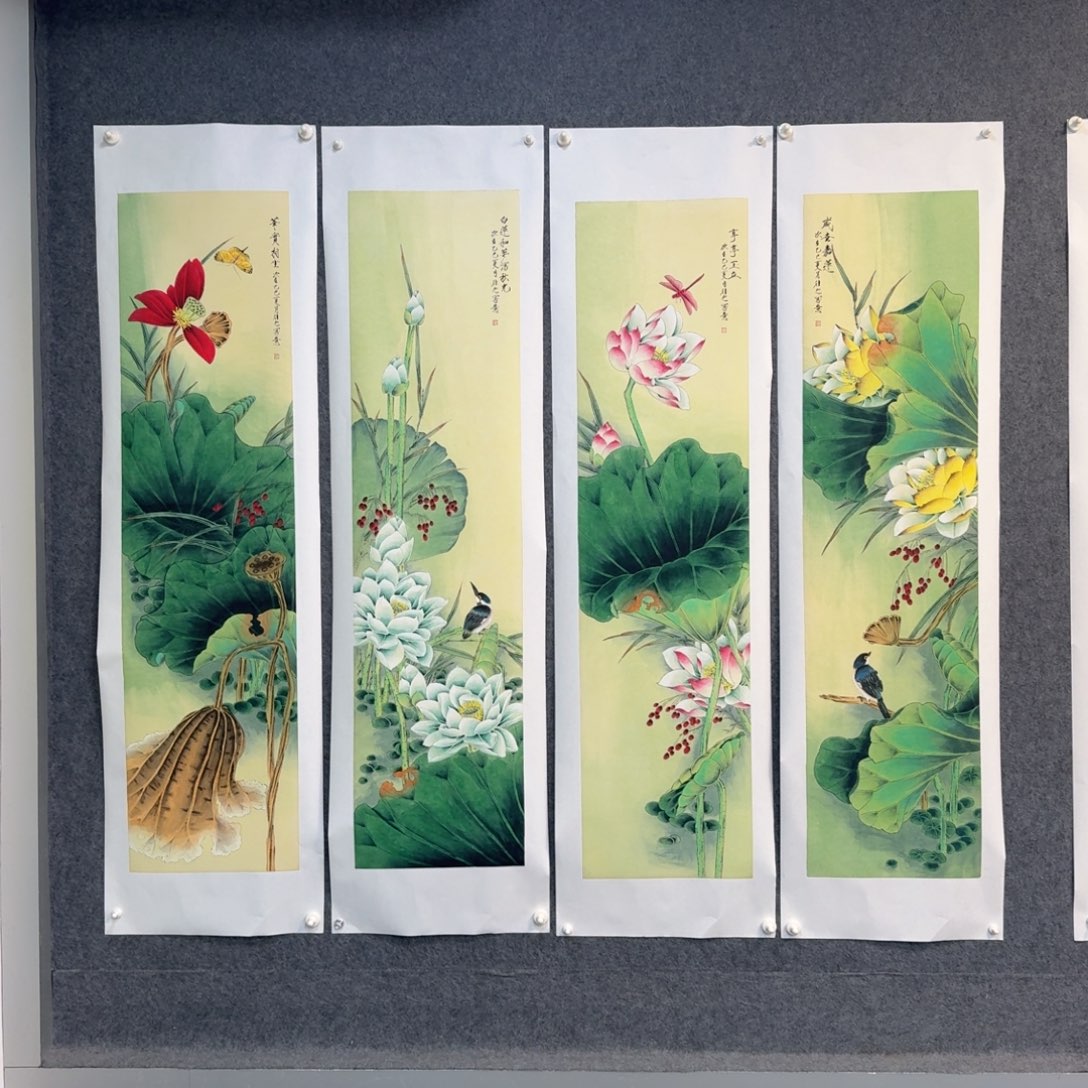 国画国画作品山水花鸟纯手绘