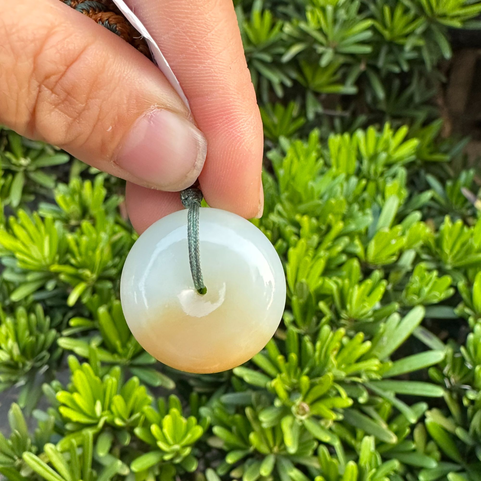 和田玉金山糖白平安扣裸石28