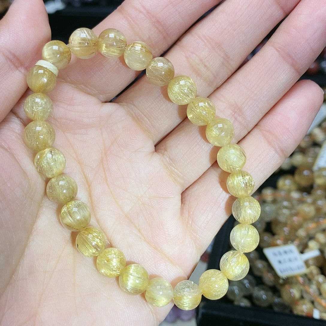 水晶手串未镶嵌发晶