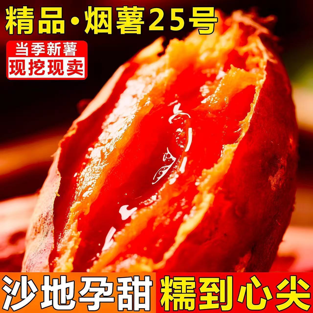 山东直发正宗烟薯25号糖心糖化商超精选品质坏烂包赔