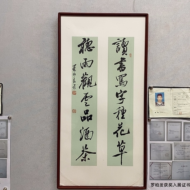 书法罗柏发书法读书