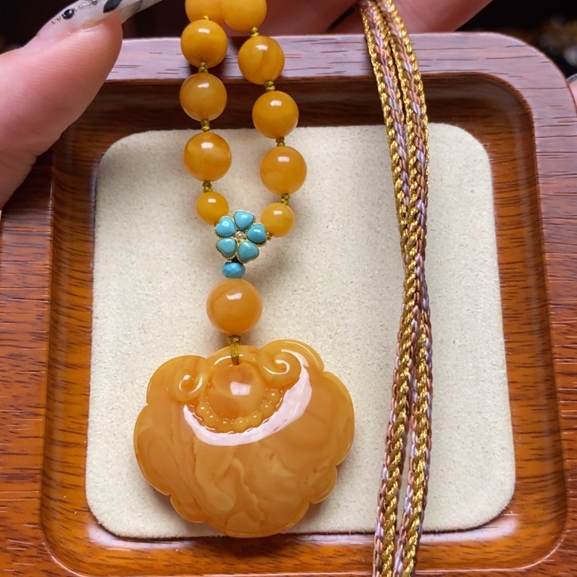 【闪购商品】蜜蜡颈饰未镶嵌项链